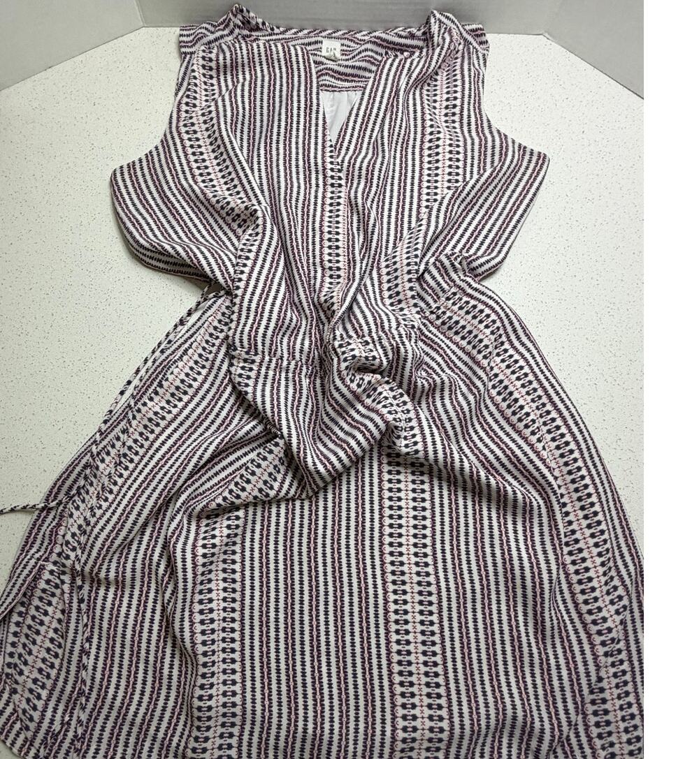GAP relaxed sleeveless Dress split V-neckline Size Medium Women's